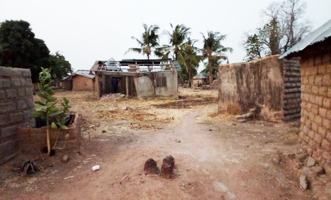 Destruction in the parish of St. John the Baptist, Nigeria, January 2019