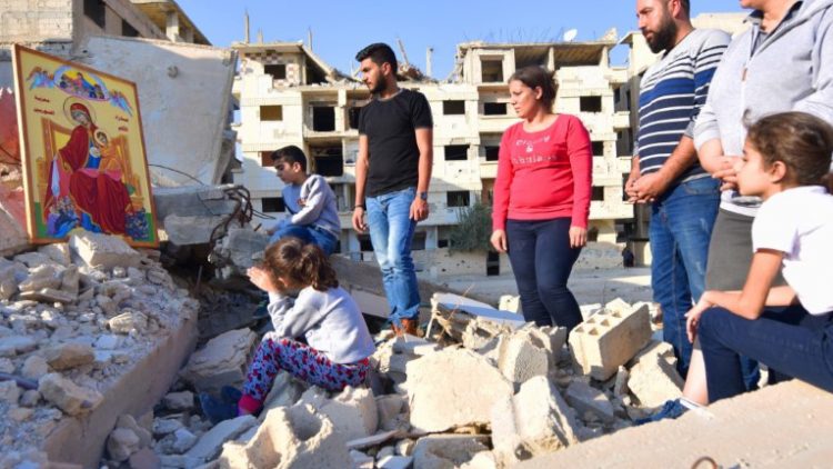 Prayer to the Our Lady of Sorrows in Eastern Ghouta 2019