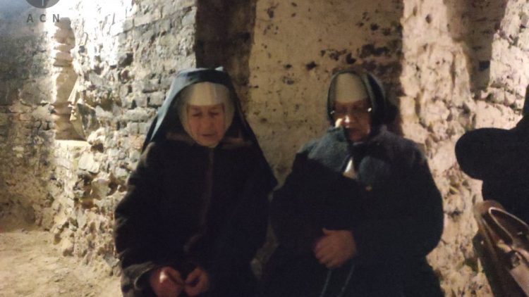 Religious sisters in Shelter during the war in Ukraine 2022