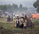 Displaced people set camp in Goma outskirts