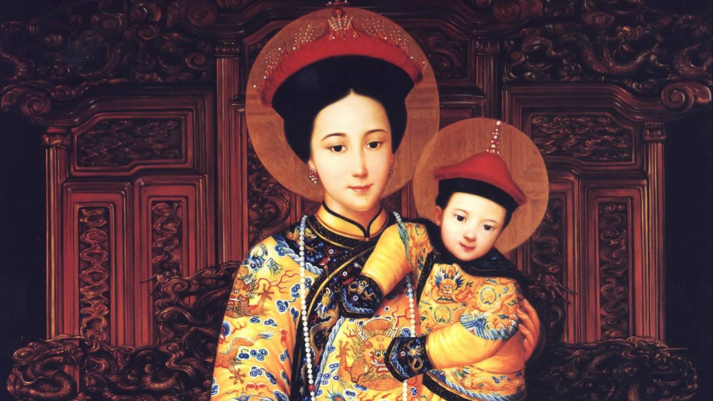 -Our Lady of China-painted by the artist Gary Thu Kai Kui