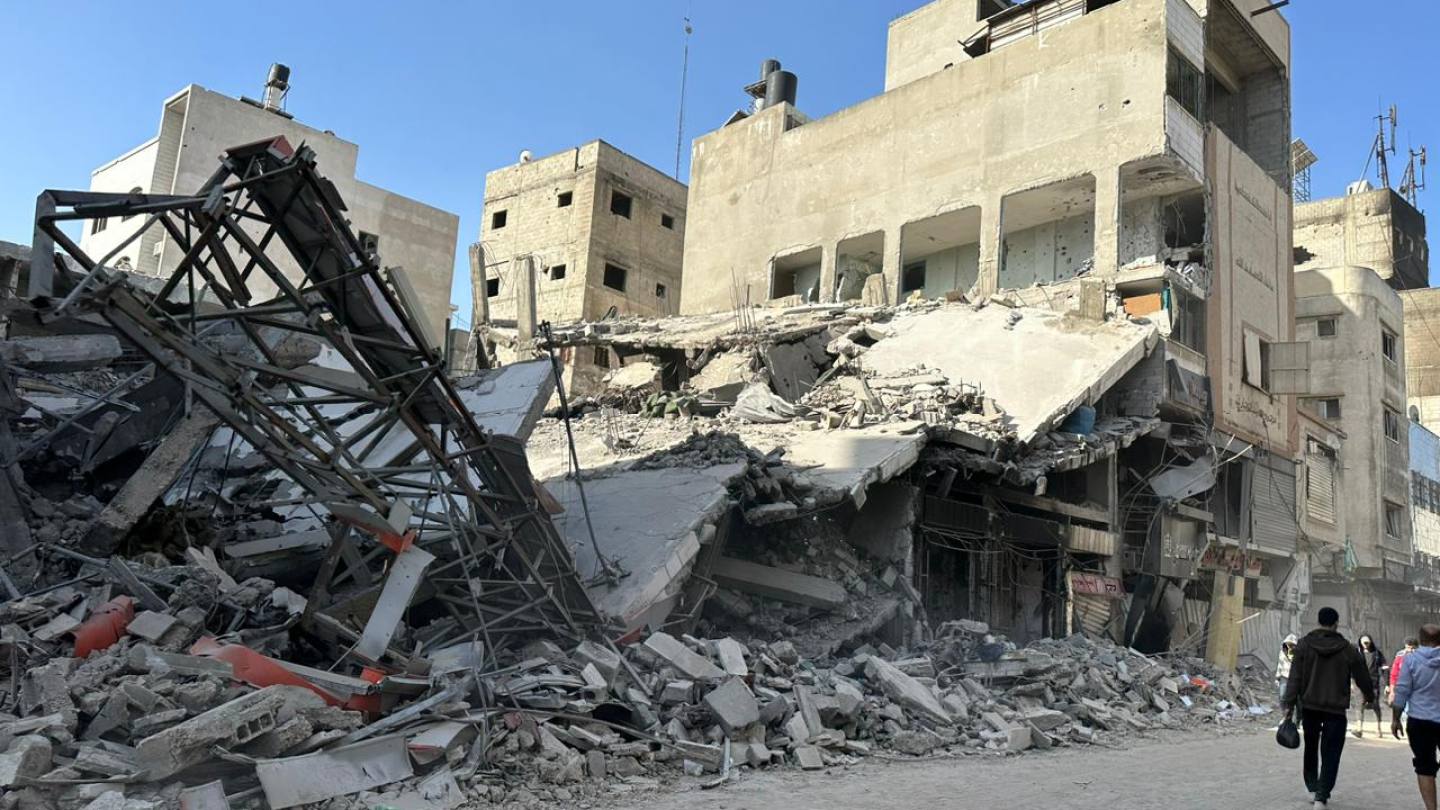 Gaza, destruction after bombing