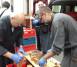 Albertiner Fathers in Zaporizhzhia distributing bread between refugees
