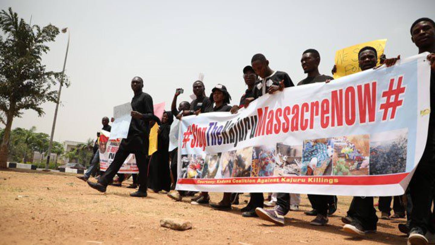 After the attacks by Herdsmen militia in Kajuru Local Government Area - Kaduna State - Nigeria in 2019